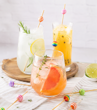 Palillos Decorativos para Cóctel o Snacks con Esferas de Colores