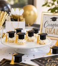 Mini Birrete para Graduación con Borla Dorada (por pieza)