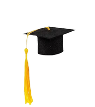 Mini Birrete para Graduación con Borla Dorada (por pieza)
