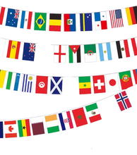 Guirnalda de Banderas del Mundo – Decoración para Fiestas Internacionales