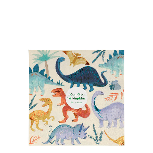 Servilletas Dinosaur Kingdom Large, 16 servilletas grandes de papel