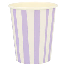 Mixed Stripe Cups – Pack de 8 Vasos de Papel para Fiesta Temática