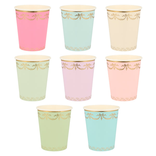 Vasos Meri Meri x Ladurée Paris – Pack de 8 Vasos de Papel
