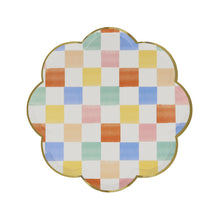 Platos Colorful Pattern Side – 8 platos de papel con diseños coloridos