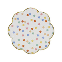 Platos Colorful Pattern Side – 8 platos de papel con diseños coloridos