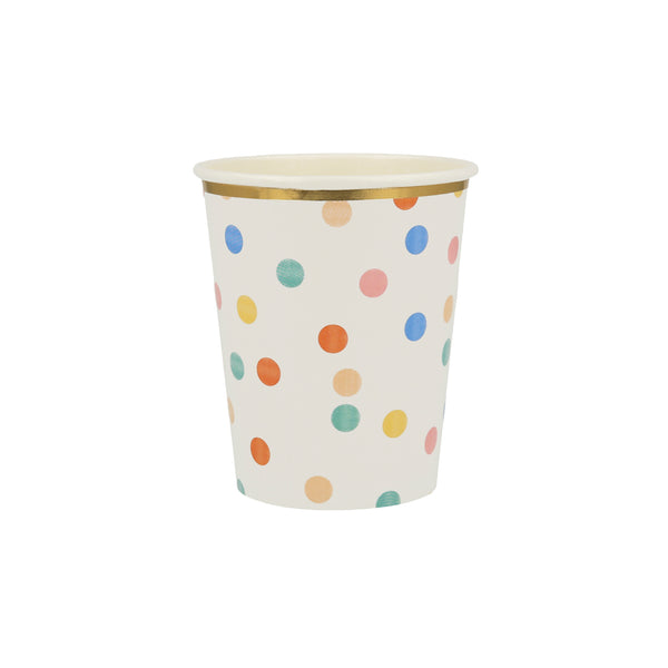 Vasos Colorful Pattern – Pack de 8 Vasos de Papel para Fiesta Temática