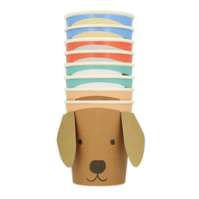 Dog Cups – Pack de 8 Vasos de Papel con Diseño de Perritos para Fiestas Infantiles