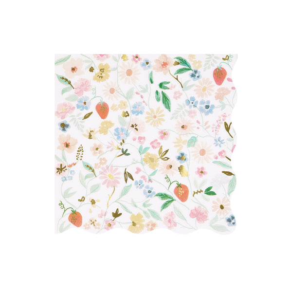 Servilletas Elegant Flower Small – Pack de 16 Servilletas de Papel con Diseño Floral Elegante