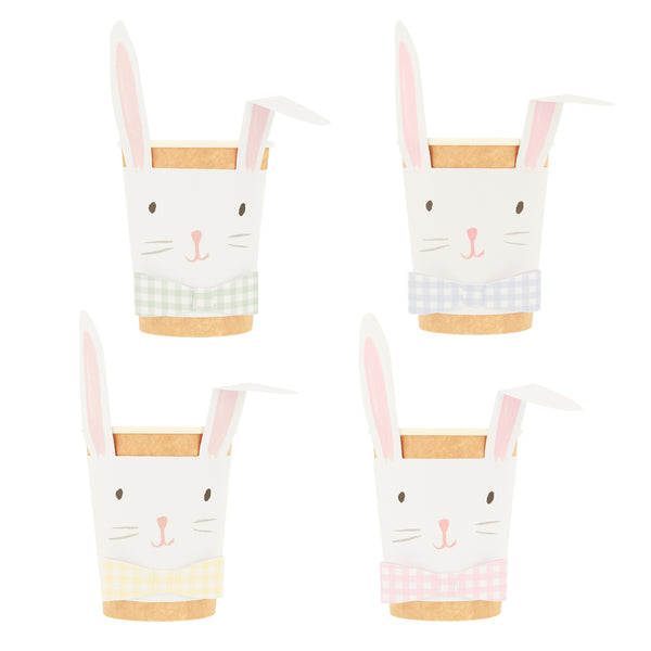 Lop Eared Bunny Cups – Pack de 8 Vasos de Papel para Fiesta Infantil o de Pascua