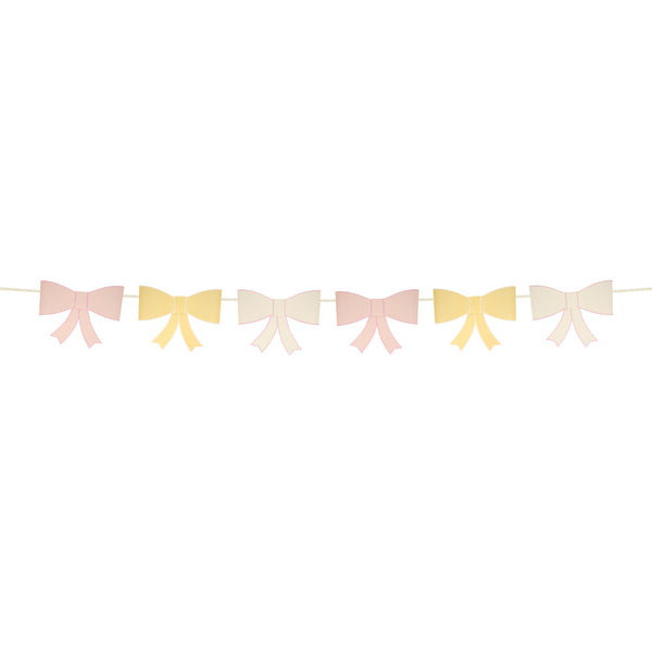 Guirnalda 3D Paper Bow – Guirnalda de Moños en Papel en Relieve para Decoración de Fiestas