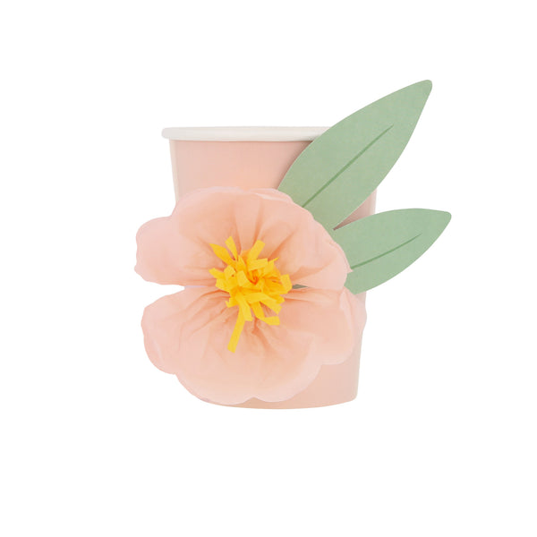 Vasos Floral – Decoración colorida para fiestas