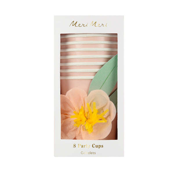 Vasos Floral – Decoración colorida para fiestas