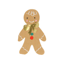 Servilletas Hombre y Mujer de Jengibre – Pack de 16 Servilletas Navideñas de Papel