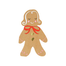 Servilletas Hombre y Mujer de Jengibre – Pack de 16 Servilletas Navideñas de Papel
