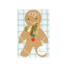 Servilletas Hombre y Mujer de Jengibre – Pack de 16 Servilletas Navideñas de Papel
