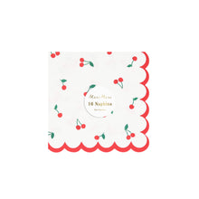Servilletas Cerezas Small – Pack de 16 Servilletas de Papel Tamaño Chico