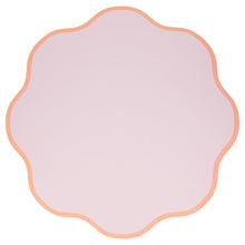 Wavy Round Paper Placemats – Set de 12 Individuales de Papel Redondos con Borde Ondulado