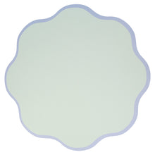 Wavy Round Paper Placemats – Set de 12 Individuales de Papel Redondos con Borde Ondulado
