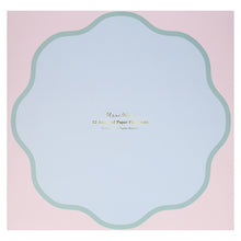 Wavy Round Paper Placemats – Set de 12 Individuales de Papel Redondos con Borde Ondulado