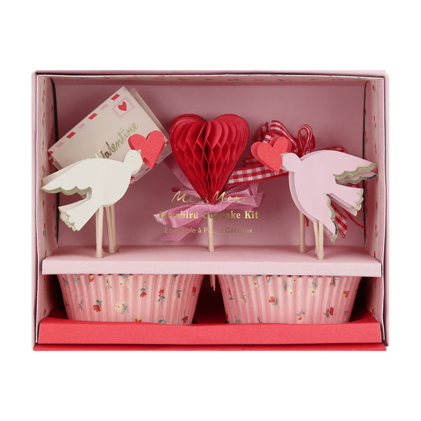 Lovebird Cupcake Kit – Decoración romántica para cupcakes