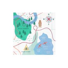 Servilletas Outdoor Adventure Map Large