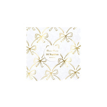 Servilletas Gold Bow – Pack de Servilletas Elegantes con Moños Dorados