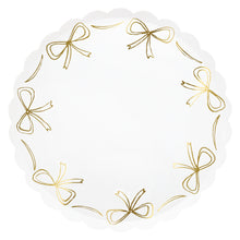Gold Bow Dinner Plates – Platos Moños Dorados