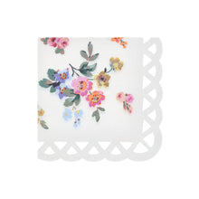 Servilletas Basketweave Floral Large, 16 servilletas grandes de papel