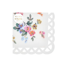 Servilletas Basketweave Floral Large, 16 servilletas grandes de papel