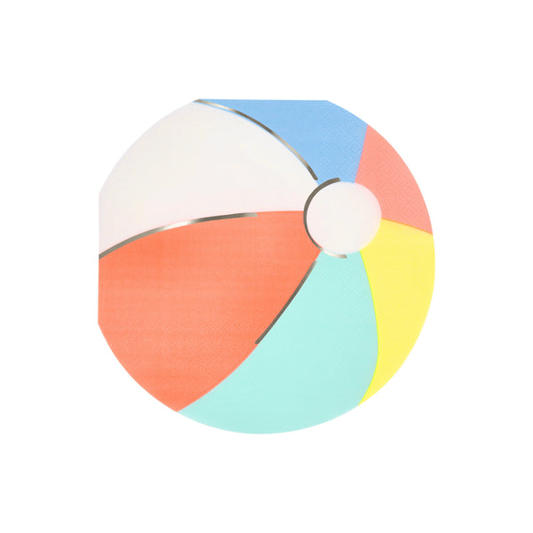 Servilletas Beach Ball Large, 16 servilletas grandes de papel