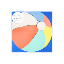 Servilletas Beach Ball Large, 16 servilletas grandes de papel