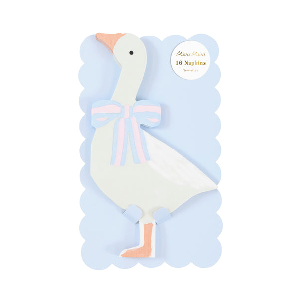 Servilletas Goose – Pack de 16 Servilletas de Papel en forma de Ganso