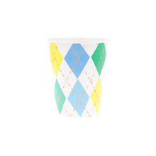 Argyle Cups – Pack de 8 Vasos de Papel