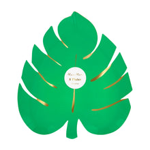 Platos Tropical Leaf – Paquete de 8 Platos de Papel para Fiesta Temática