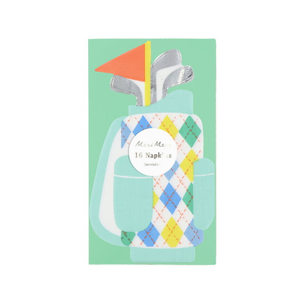Servilletas Golf Bag Shaped – Toque deportivo para tu celebración