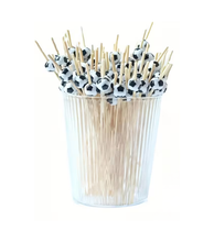 Palillos Fútbol Soccer – 10 Palillos Decorativos para Postres y Bocadillos
