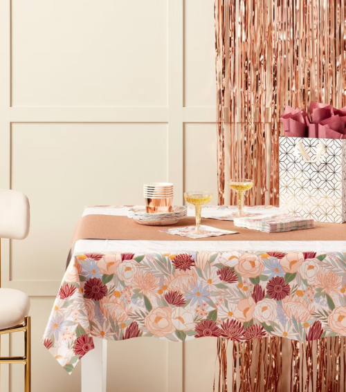 Mantel Floral Rose Gold