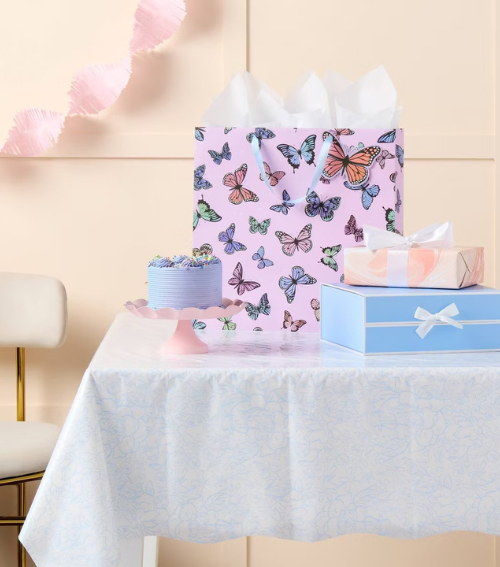 Mantel Floral Azul Pastel