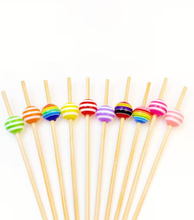 Palillos Decorativos para Cóctel o Snacks con Esferas de Colores