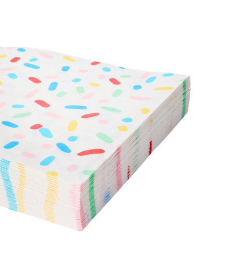 Servilletas Color Sprinkle – Pack de 30 Servilletas de papel, tamaño Grande