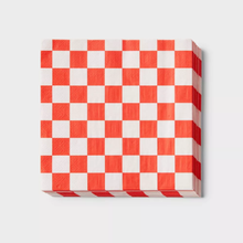 Servilletas Cuadros Rojos – Pack de 16 Servilletas de Papel para Fiestas Rústicas o Picnic