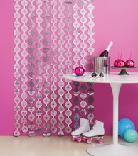 Cortina Disco Foil Plateada – Decoración para Fiesta