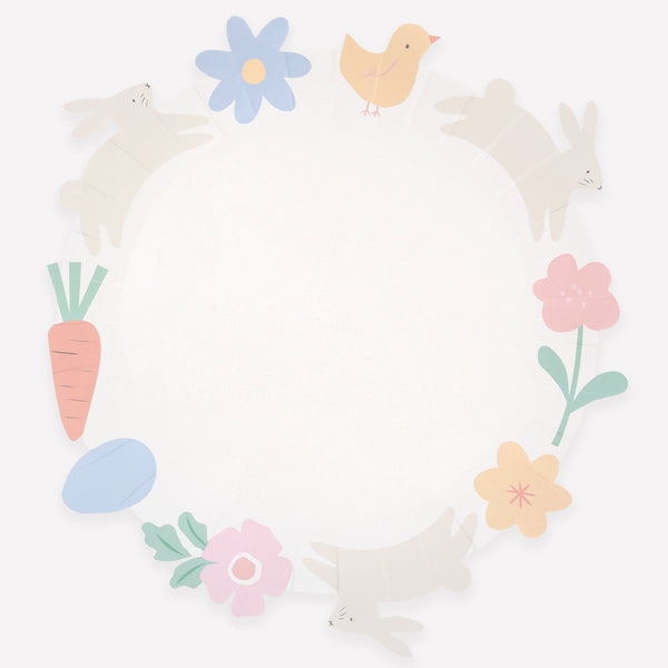 Platos con iconos de Pascua paquete con 8 platos