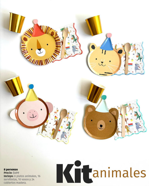 Kit Animales by Sugar Fun – Set Completo para Fiesta Infantil Temática de Animales