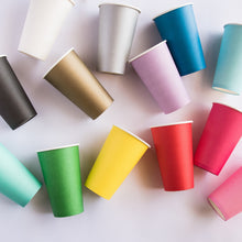 Vasos Grande Menta – Pack de 8 Vasos de Papel Color Menta de 16 oz para Fiestas