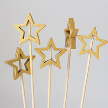 Palillos de Estrellas – Palillos Decorativos para Postres y Bocadillos de Temporada