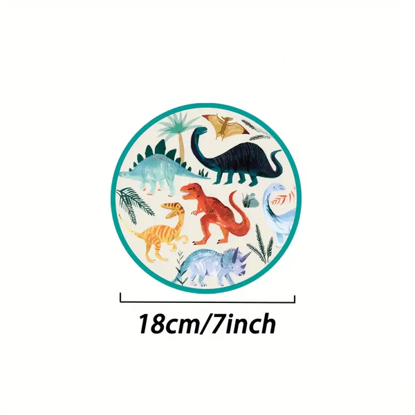 Platos Dinos – Pack de 10 Platos de Cartón para Fiestas temáticas (Paquete de 10)