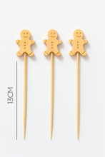 Palillos Hombre de Jengibre – Palillos Decorativos para Postres y Bocadillos de Temporada