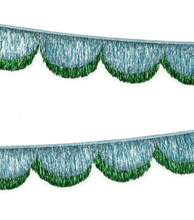 Guirnalda de Flecos Metálicos Verde