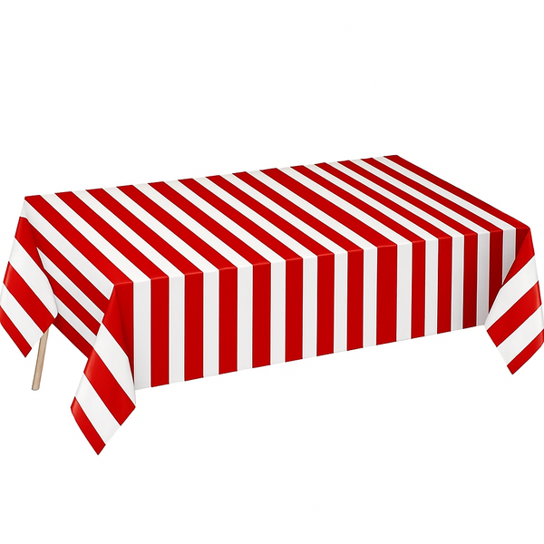 Mantel Líneas Rojo